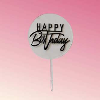 HB Tag - Acrylic Round Transparent
